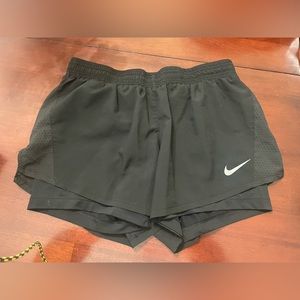 Nike running shorts with built in compression shorts medium